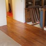 Oak flooring in progress
